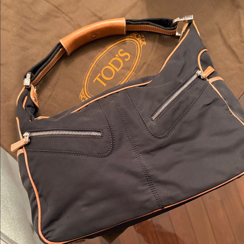 Tod's Nylon Shoulder Bag - 2-Tone